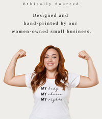 ethically source designed and hand-printed by our women-owned small business