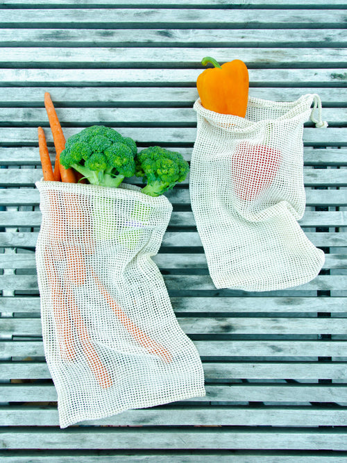 2 Cotton Produce Bags - Produce Bags