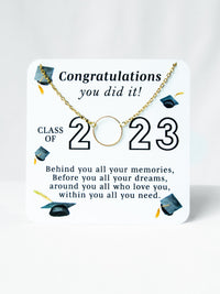 class of 2023 congratulations jewelry necklace gift