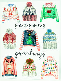 Seasons Greetings Sweater Holiday Card