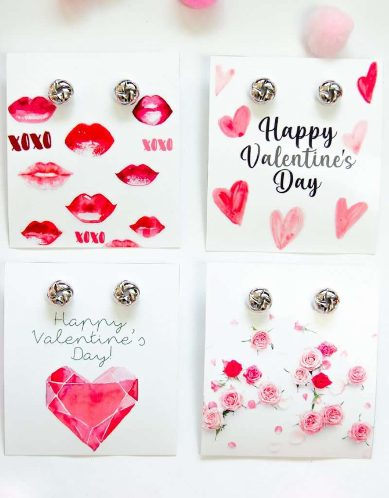 Valentines day teardrop sublimation earrings design - So Fontsy