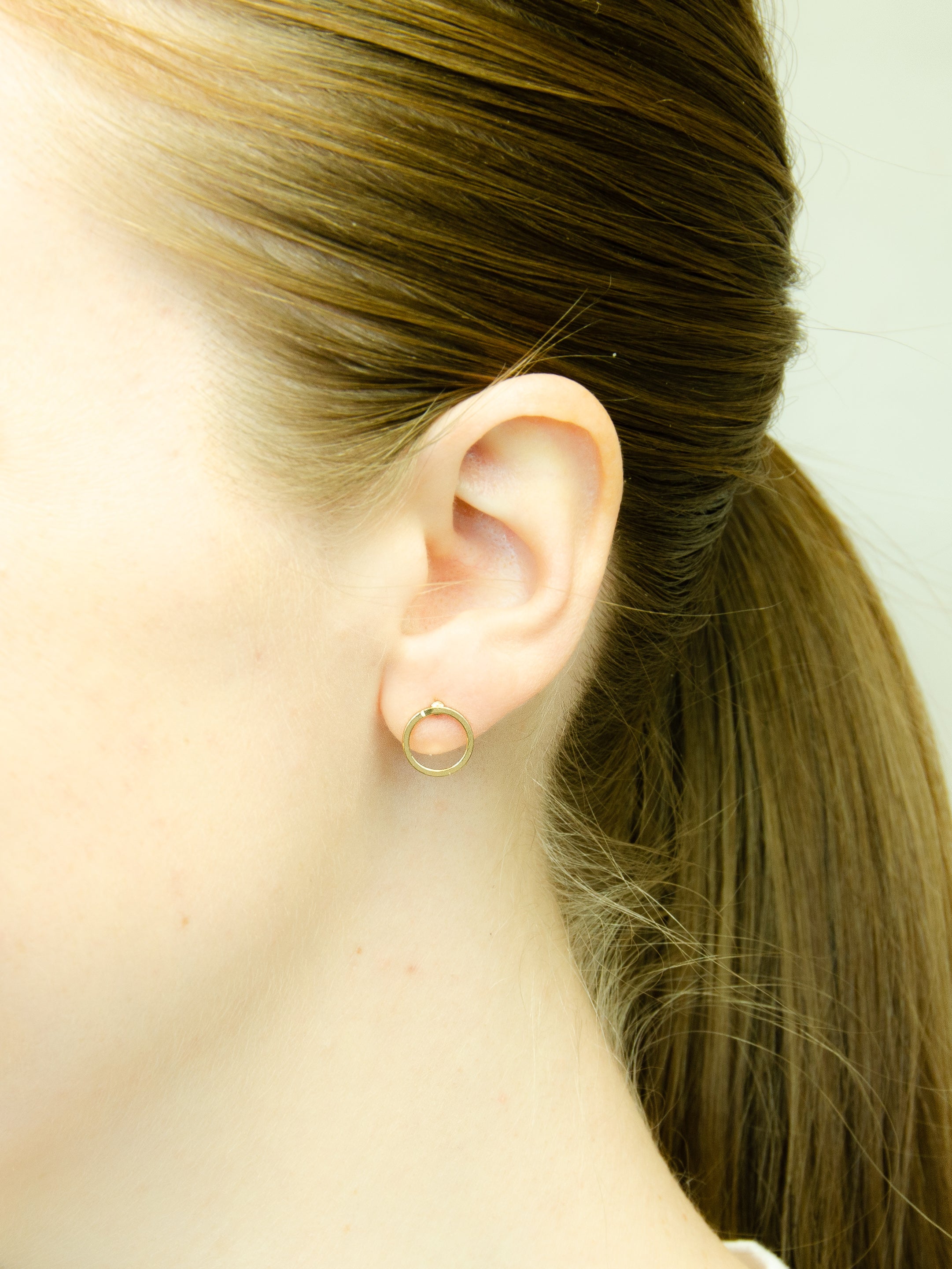 Simple everyday shop gold earrings