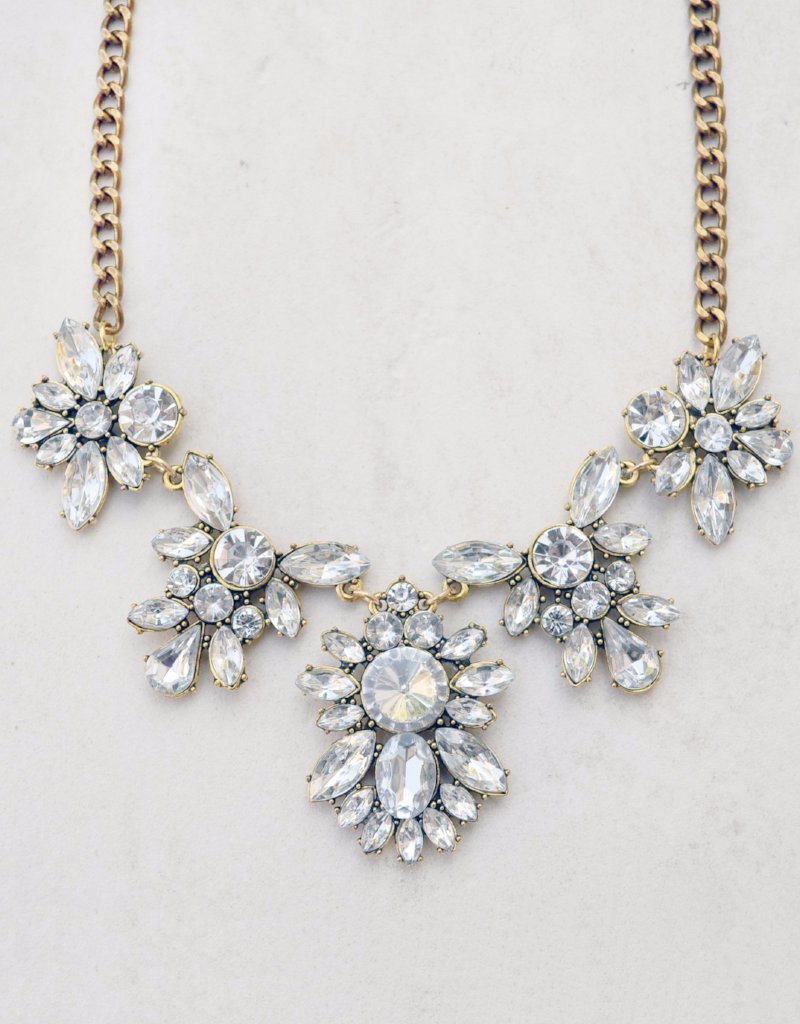 Cluster best sale statement necklace