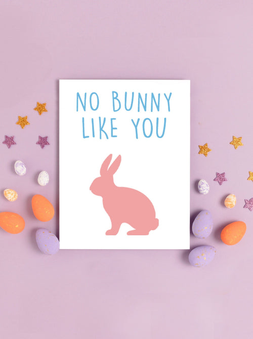 No Bunny Like You Easter Card,Easter Basket Gifts for Kids,Easter Bunny Card,Easter Gift Idea,Christian Easter Gift,Catholic Greeting Cards