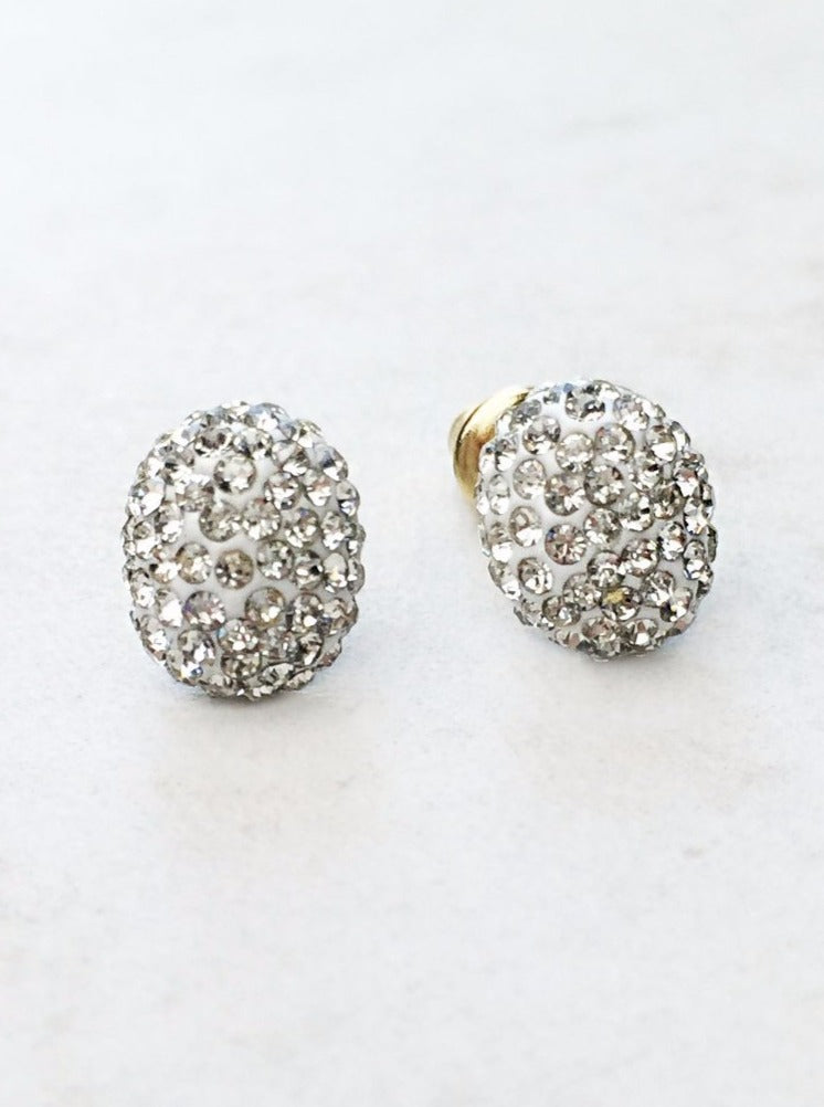 silver small sparkle stud