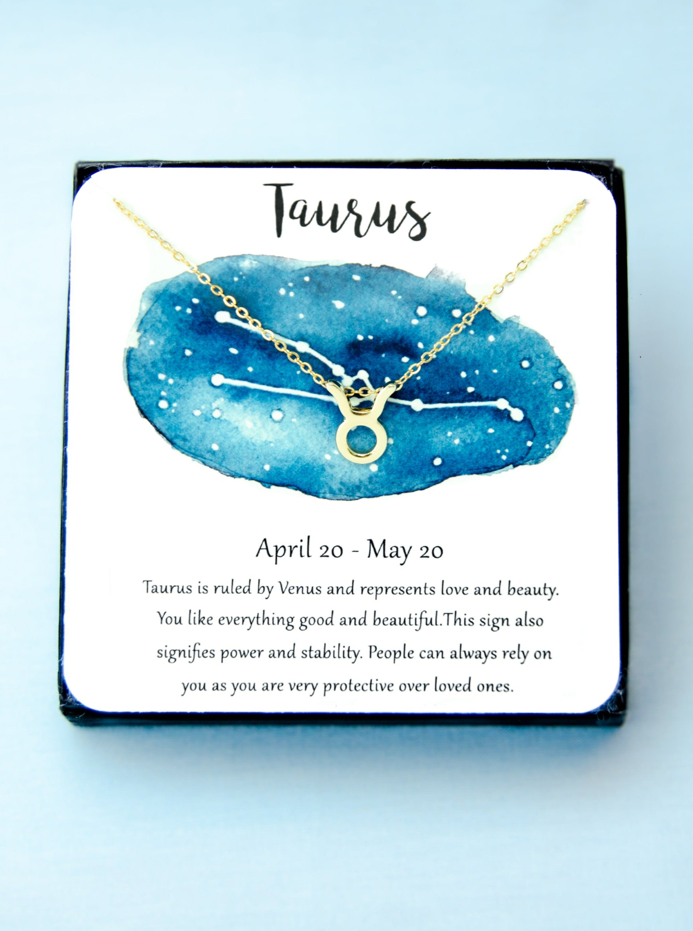 Zodiac Taurus Astrological Necklace