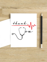 thank you nurse doctor greeting card
