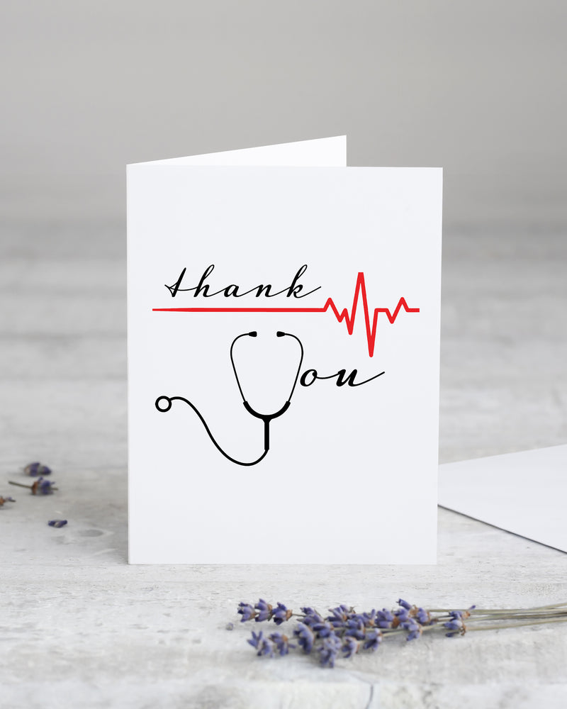 thank you nurse doctor greeting card